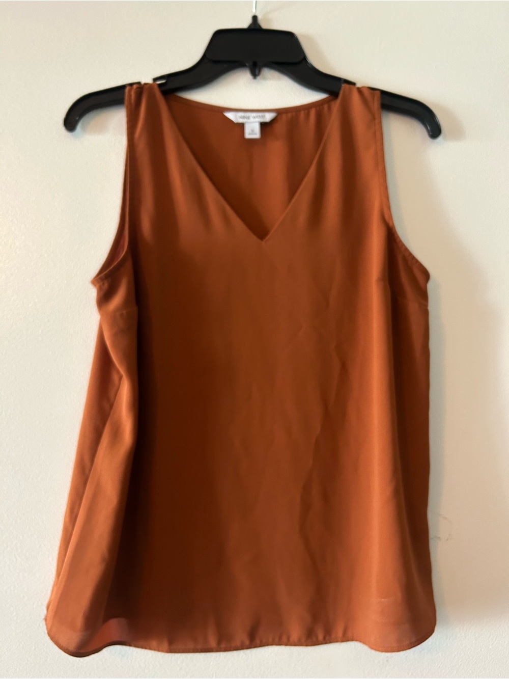 Nine West Rust Sleeveless V-Neck Camisole
